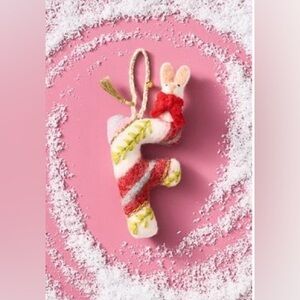 Forest Friends Felt Monogram  Wool Felt Ornament Letter F